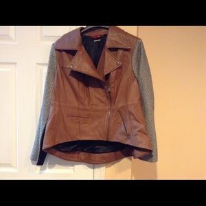 ON HOLD!!! Hi-low leather jacket!